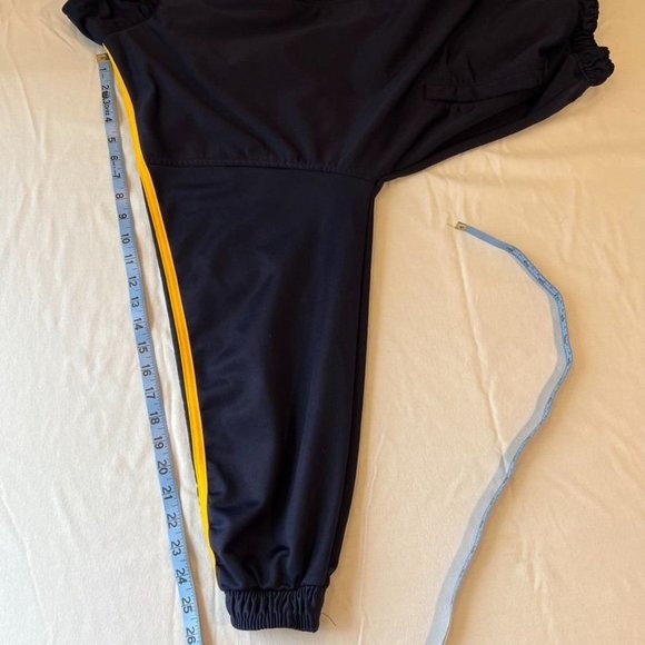 Michigan U of M track jacket Medium Vintage Steve &‎ Barrys Mens maize blue - Picture 10 of 11